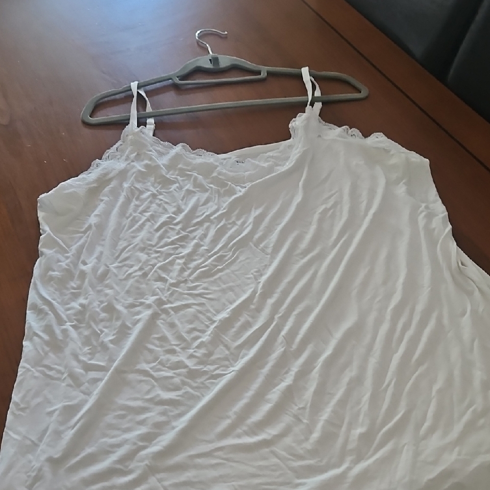 Lane Bryant White Lace Camisole